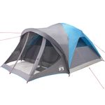 Sport si Outdoor - Camping - Corturi camping - Cort de familie tunel pentru 6 persoane, albastru, impermeabil - Infinity.ro