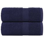 Casa si Gradina - Textile si covoare - Textile baie - Prosoape - Prosoape pentru oaspeti 2 buc Bleumarin 360 g/m² 100% bumbac - Infinity.ro