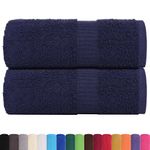 Casa si Gradina - Textile si covoare - Textile baie - Prosoape - Prosoape pentru oaspeti 2 buc Bleumarin 360 g/m² 100% bumbac - Infinity.ro