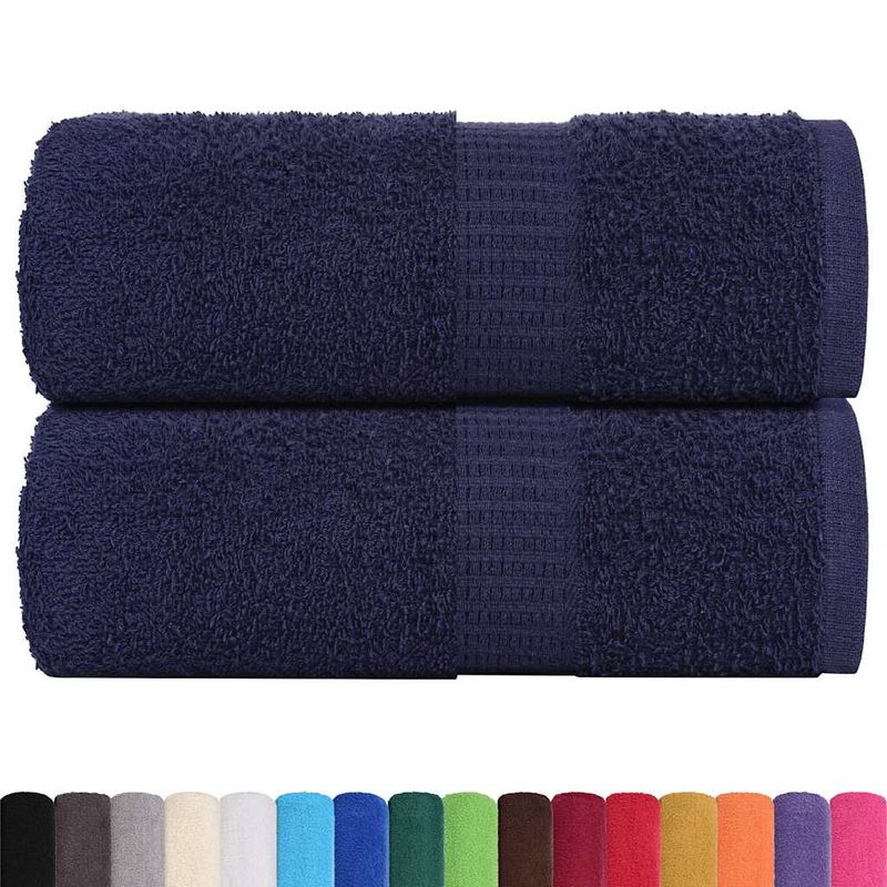 Casa si Gradina - Textile si covoare - Textile baie - Prosoape - Prosoape pentru oaspeti 2 buc Bleumarin 360 g/m² 100% bumbac - Infinity.ro