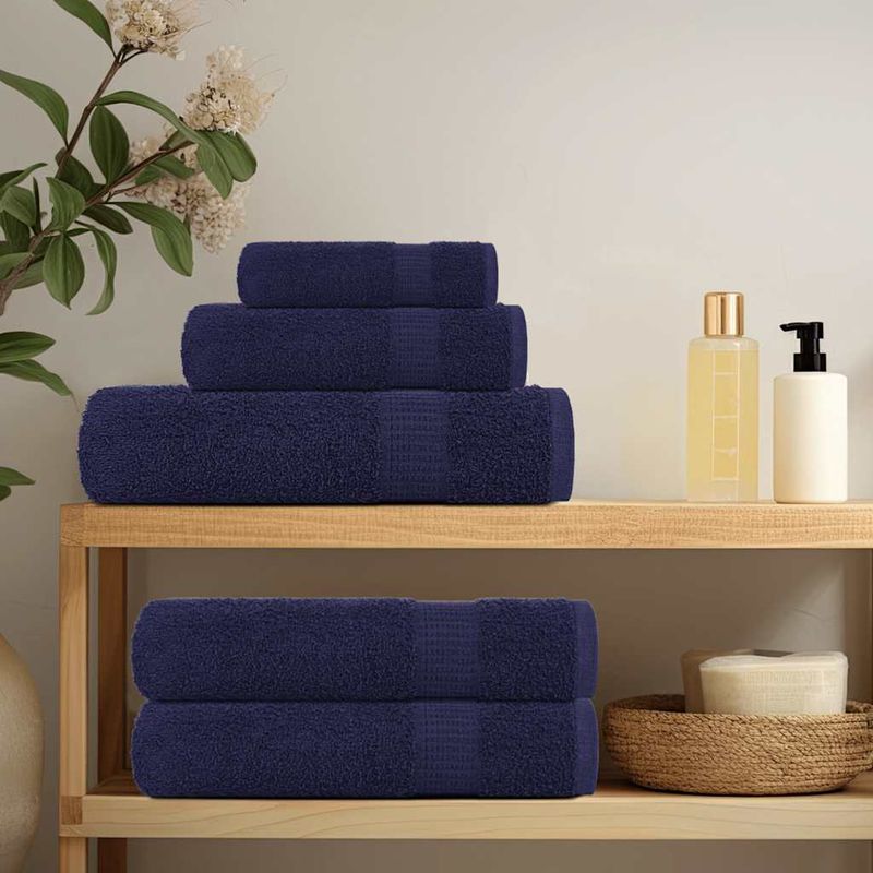 Casa si Gradina - Textile si covoare - Textile baie - Prosoape - Prosoape pentru oaspeti 2 buc Bleumarin 360 g/m² 100% bumbac - Infinity.ro