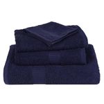 Casa si Gradina - Textile si covoare - Textile baie - Prosoape - Prosoape pentru oaspeti 2 buc Bleumarin 360 g/m² 100% bumbac - Infinity.ro