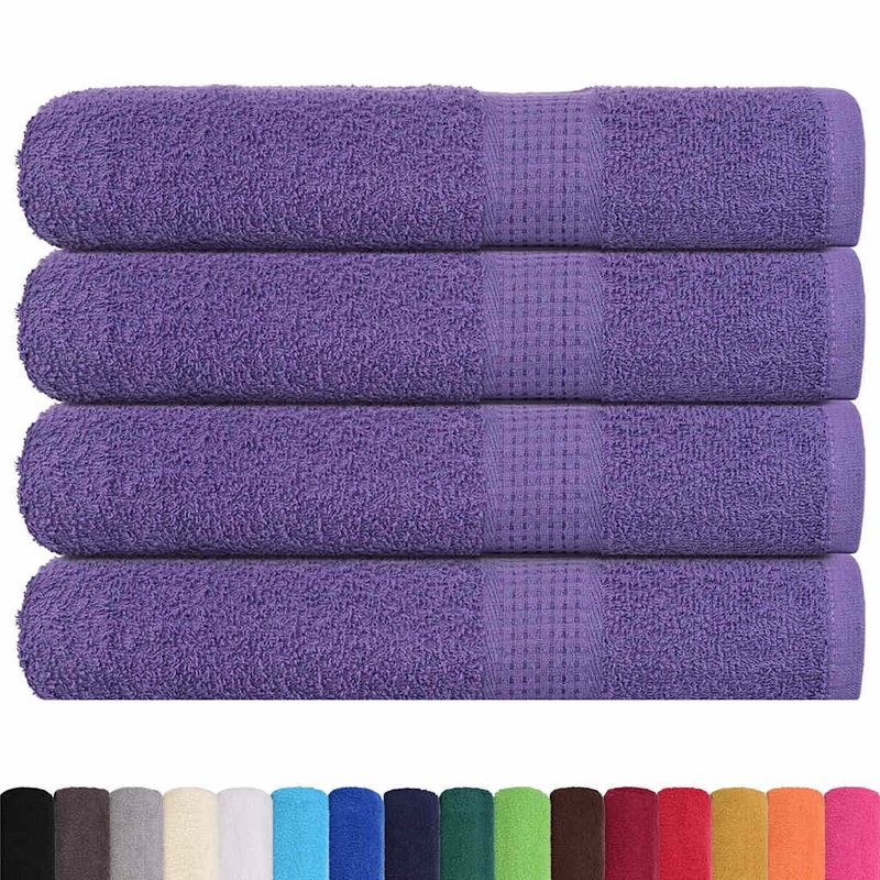 Casa si Gradina - Textile si covoare - Textile baie - Prosoape - Prosoape pentru sauna 4 buc Violet 360 g/m² 100% bumbac - Infinity.ro