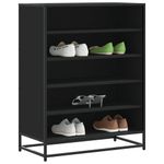 Casa si Gradina - Mobilier - Organizare si depozitare - Organizator incaltaminte - Pantofar, negru, 75x38x97,5 cm, lemn prelucrat/metal - Infinity.ro