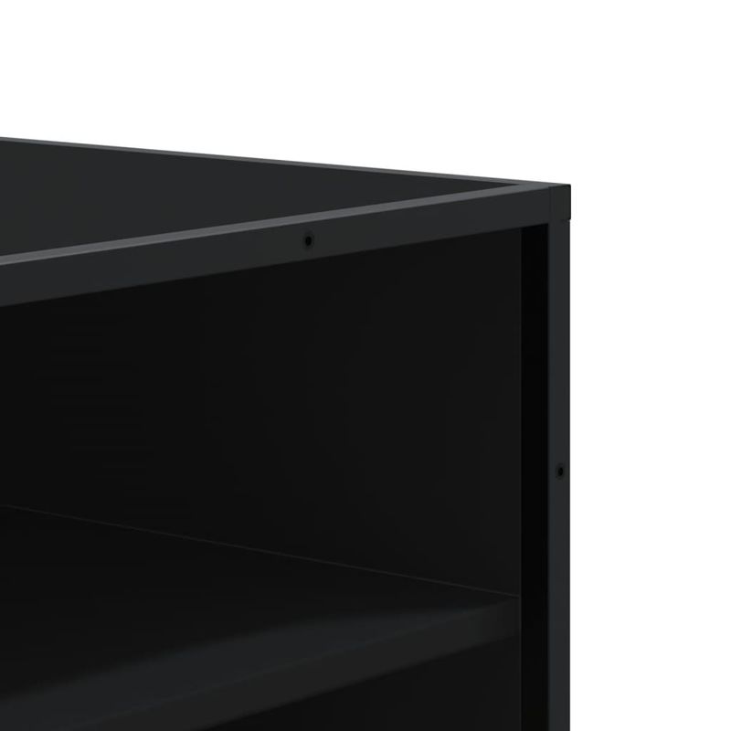 Casa si Gradina - Mobilier - Organizare si depozitare - Organizator incaltaminte - Pantofar, negru, 75x38x97,5 cm, lemn prelucrat/metal - Infinity.ro