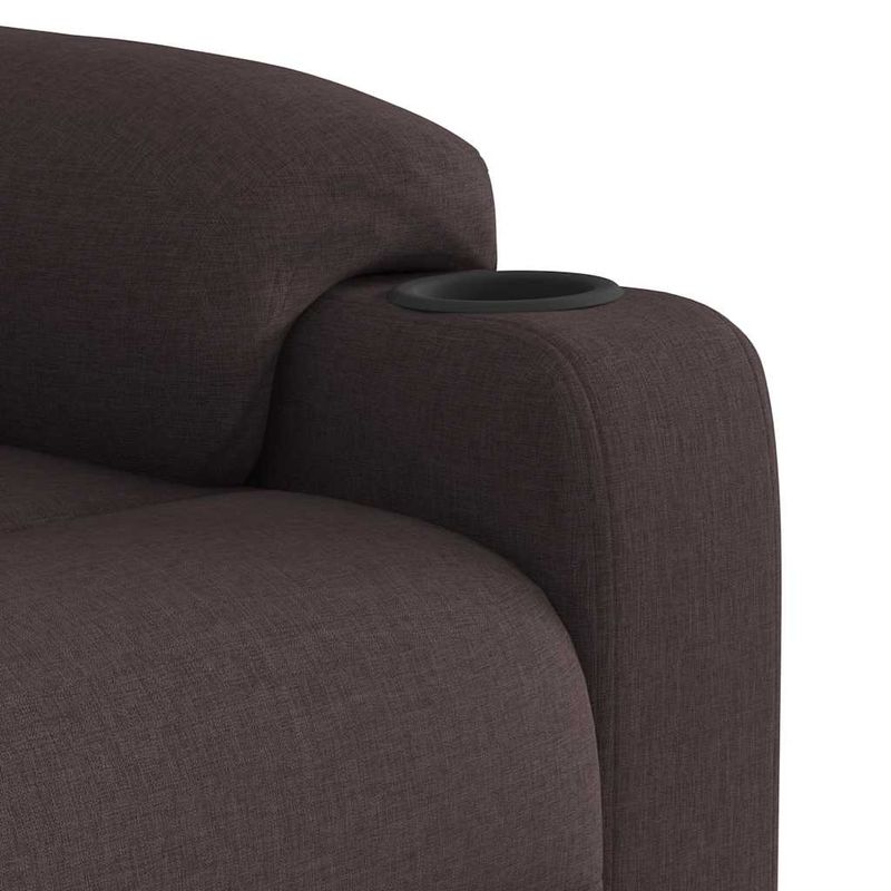 Ingrijire personala si Cosmetice - Sanatate si wellness - Articole wellness - Fotolii de masaj - Fotoliu de masaj rabatabil, maro inchis, material textil - Infinity.ro