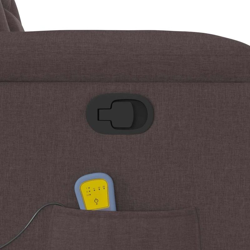 Ingrijire personala si Cosmetice - Sanatate si wellness - Articole wellness - Fotolii de masaj - Fotoliu de masaj rabatabil, maro inchis, material textil - Infinity.ro