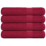 Casa si Gradina - Textile si covoare - Textile baie - Prosoape - Prosoape 4 buc Bordeaux 100x200 cm 360 g/m² 100% bumbac - Infinity.ro