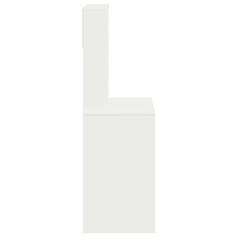 Casa si Gradina - Mobilier - Mese si birouri - Birouri - Birou cu rafturi, alb, 100x45x140 cm, lemn compozit - Infinity.ro