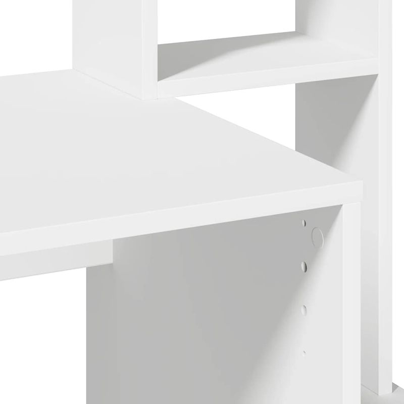 Casa si Gradina - Mobilier - Mese si birouri - Birouri - Birou cu rafturi, alb, 100x45x140 cm, lemn compozit - Infinity.ro