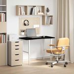 Casa si Gradina - Constructii - Lemn constructii - Placi lemn - Blat de birou maro inchis lemn masiv de stejar dreptunghiular, mărime 100x60x2.5 cm - Infinity.ro