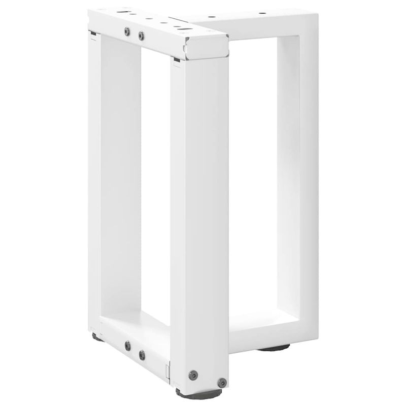 Casa si Gradina - Mobilier - Feronerie si accesorii mobila - Picioare masuta de cafea in forma de T, 2 buc alb otel, mărime 38x25x(42-43) cm - Infinity.ro