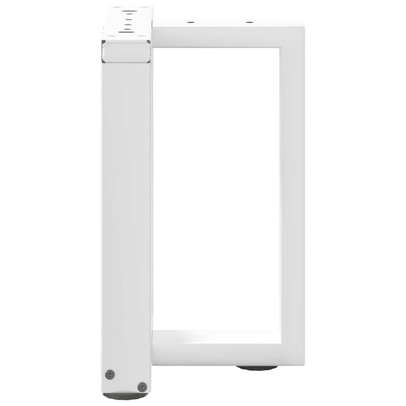 Casa si Gradina - Mobilier - Feronerie si accesorii mobila - Picioare masuta de cafea in forma de T, 2 buc alb otel, mărime 38x25x(42-43) cm - Infinity.ro