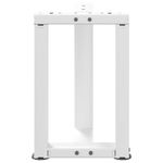 Casa si Gradina - Mobilier - Feronerie si accesorii mobila - Picioare masuta de cafea in forma de T, 2 buc alb otel, mărime 38x25x(42-43) cm - Infinity.ro