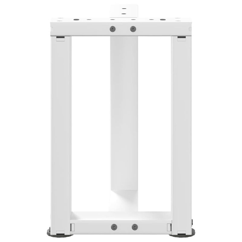 Casa si Gradina - Mobilier - Feronerie si accesorii mobila - Picioare masuta de cafea in forma de T, 2 buc alb otel, mărime 38x25x(42-43) cm - Infinity.ro