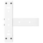 Casa si Gradina - Mobilier - Feronerie si accesorii mobila - Picioare masuta de cafea in forma de T, 2 buc alb otel, mărime 38x25x(42-43) cm - Infinity.ro