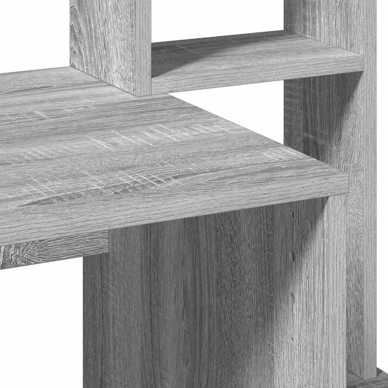 Casa si Gradina - Mobilier - Mese si birouri - Birouri - Birou cu rafturi, gri sonoma, 100x45x140 cm, lemn compozit - Infinity.ro