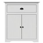 Casa si Gradina - Mobilier - Organizare si depozitare - Cutii depozitare - Dulap de hol „BODO” Alb 80x35x90 cm - Infinity.ro