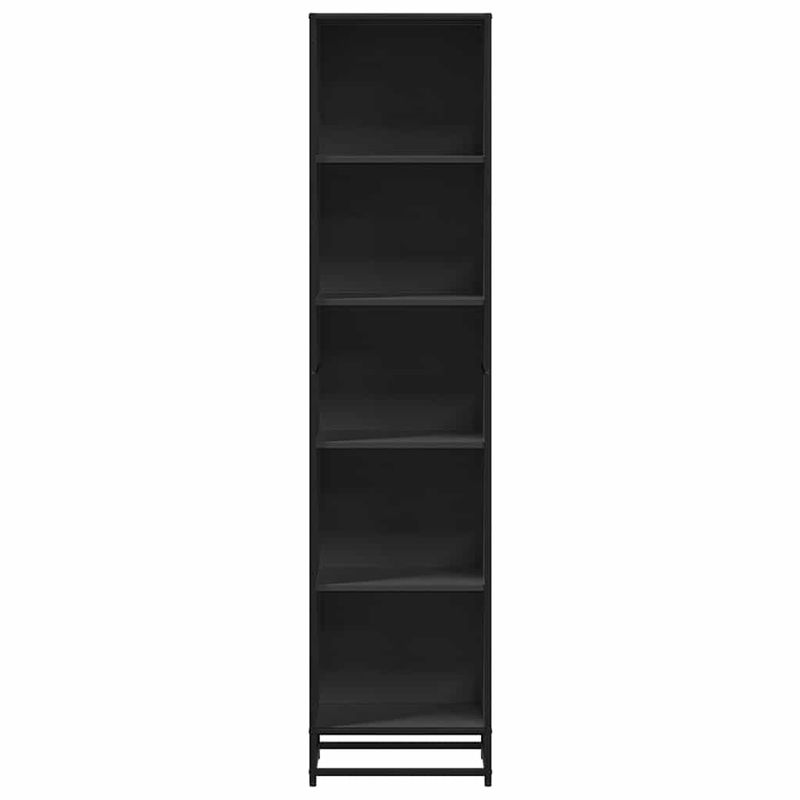 Casa si Gradina - Mobilier - Biblioteci si rafturi - Biblioteci - Dulap cu carti negru 40x35x170,5 cm lemn prelucrat - Infinity.ro