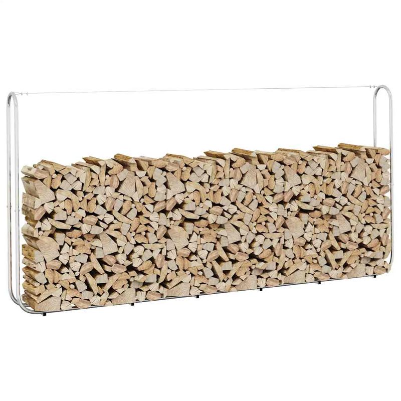 Casa si Gradina - Termice - Sobe, Seminee si accesorii - Accesorii seminee si sobe - Suport pentru lemne de foc 300x25x150 cm Otel galvanizat - Infinity.ro