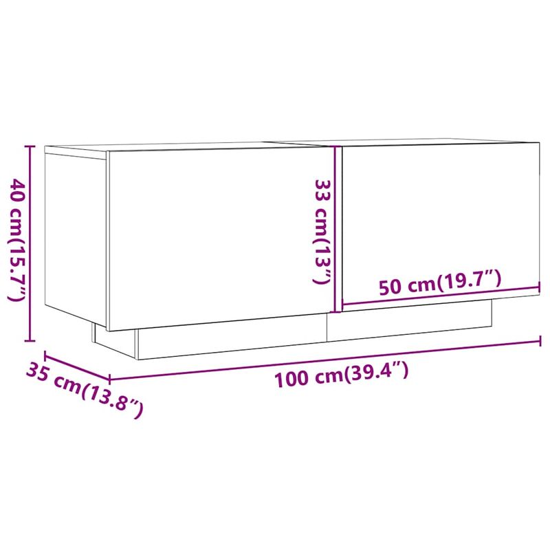 Casa si Gradina - Mobilier - Comode si corpuri - Noptiere - Noptiera, stejar artizanal, 100x35x40 cm, lemn prelucrat - Infinity.ro