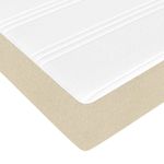 Casa si Gradina - Mobilier - Paturi si accesorii - Paturi - Cadru de pat otoman cu saltea crem 160x200cm stofa - Infinity.ro