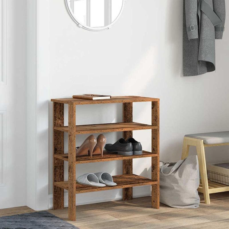 Casa si Gradina - Mobilier - Organizare si depozitare - Organizator incaltaminte - Pantofar, Lemn vechi, 61x32x70 cm, lemn compozit - Infinity.ro