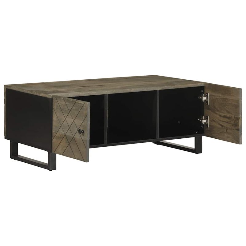 Casa si Gradina - Mobilier - Mese si birouri - Masute de cafea - Masuta de cafea, negru, 100x54x40 cm, lemn masiv de mango - Infinity.ro