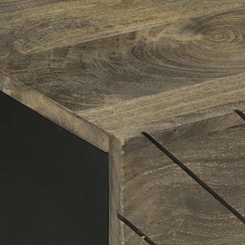 Casa si Gradina - Mobilier - Mese si birouri - Masute de cafea - Masuta de cafea, negru, 100x54x40 cm, lemn masiv de mango - Infinity.ro