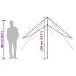 Sport si Outdoor - Camping - Corturi camping - Cort auto gri si portocaliu rezistent la apa - Infinity.ro