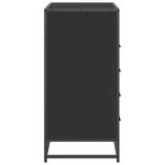 Casa si Gradina - Mobilier - Comode si corpuri - Comode - Dulap cu sertare, negru, 70x41x70 cm, lemn compozit - Infinity.ro