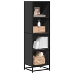 Casa si Gradina - Mobilier - Biblioteci si rafturi - Biblioteci - Biblioteca, negru, 40x35x139 cm, lemn prelucrat - Infinity.ro