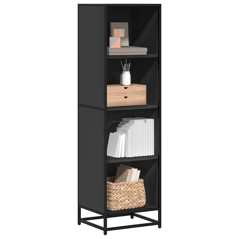Casa si Gradina - Mobilier - Biblioteci si rafturi - Biblioteci - Biblioteca, negru, 40x35x139 cm, lemn prelucrat - Infinity.ro