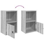 Casa si Gradina - Mobilier - Biblioteci si rafturi - Biblioteci - Biblioteca, gri sonoma, 31x24x52 cm, lemn prelucrat - Infinity.ro