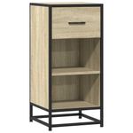 Casa si Gradina - Mobilier - Comode si corpuri - Comode - Dulap, stejar sonoma, 35,5x35x76 cm, lemn prelucrat si metal - Infinity.ro
