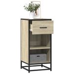 Casa si Gradina - Mobilier - Comode si corpuri - Comode - Dulap, stejar sonoma, 35,5x35x76 cm, lemn prelucrat si metal - Infinity.ro