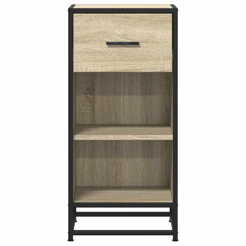 Casa si Gradina - Mobilier - Comode si corpuri - Comode - Dulap, stejar sonoma, 35,5x35x76 cm, lemn prelucrat si metal - Infinity.ro