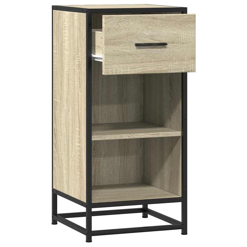 Casa si Gradina - Mobilier - Comode si corpuri - Comode - Dulap, stejar sonoma, 35,5x35x76 cm, lemn prelucrat si metal - Infinity.ro