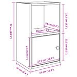 Casa si Gradina - Mobilier - Biblioteci si rafturi - Biblioteci - Biblioteca, lemn vechi, 31x24x52 cm, lemn prelucrat - Infinity.ro