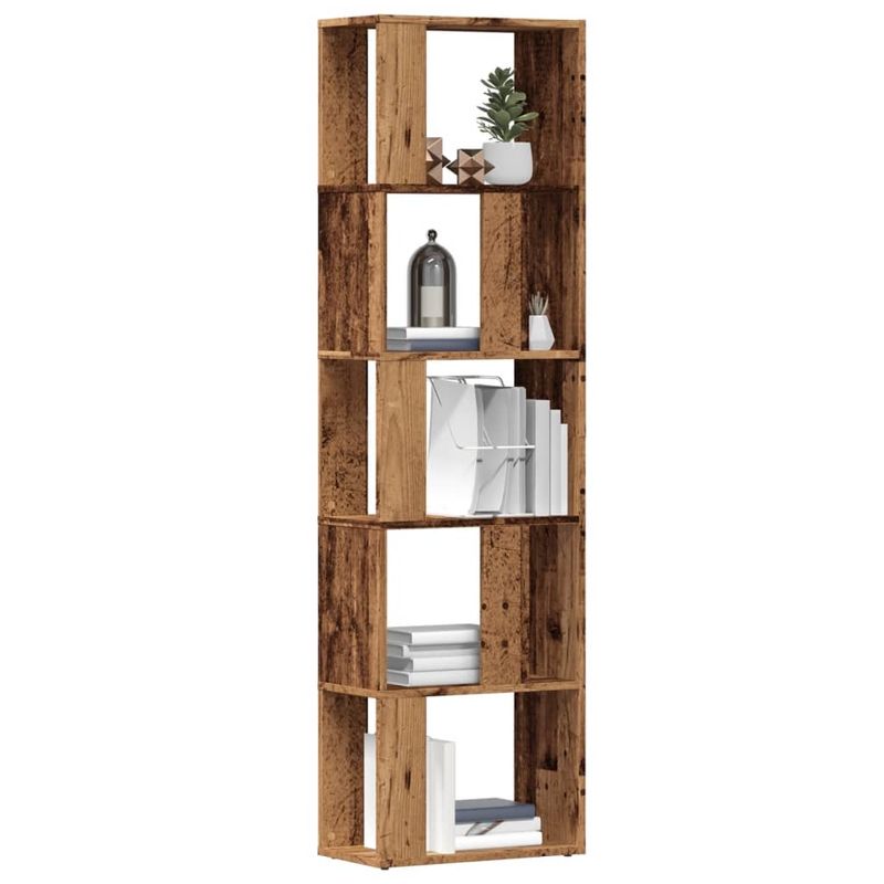 Casa si Gradina - Mobilier - Biblioteci si rafturi - Biblioteci - Biblioteca, lemn vechi, 45x24x159 cm, lemn prelucrat - Infinity.ro