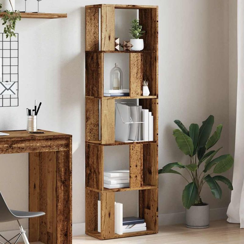 Casa si Gradina - Mobilier - Biblioteci si rafturi - Biblioteci - Biblioteca, lemn vechi, 45x24x159 cm, lemn prelucrat - Infinity.ro