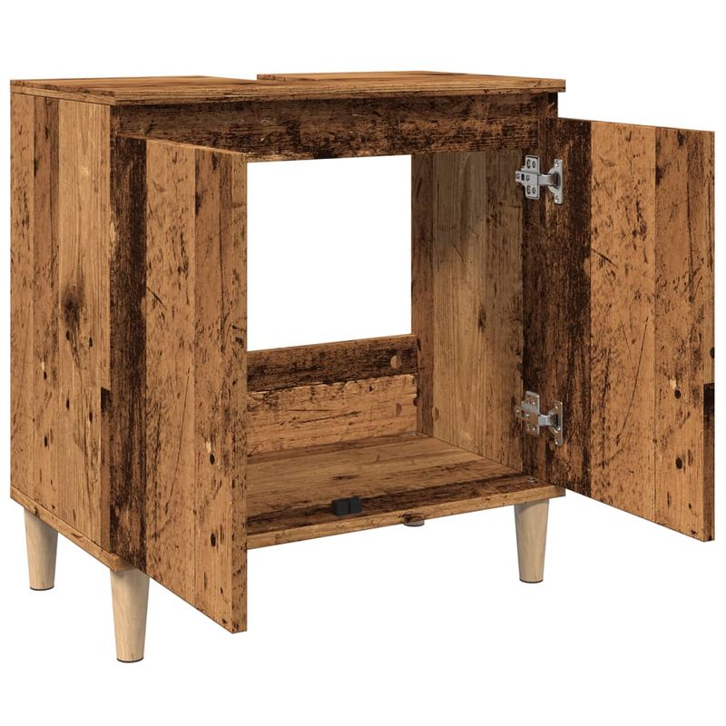 Casa si Gradina - Mobilier - Mobilier baie - Comode baie - Dulap de chiuveta, lemn vechi, 58x33x60 cm, lemn prelucrat - Infinity.ro