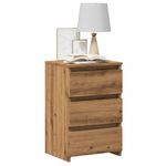 Casa si Gradina - Mobilier - Comode si corpuri - Noptiere - Noptiere, 2 buc., stejar artizanal 40x35x62,5 cm lemn prelucrat - Infinity.ro