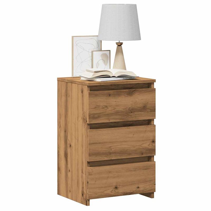 Casa si Gradina - Mobilier - Comode si corpuri - Noptiere - Noptiere, 2 buc., stejar artizanal 40x35x62,5 cm lemn prelucrat - Infinity.ro