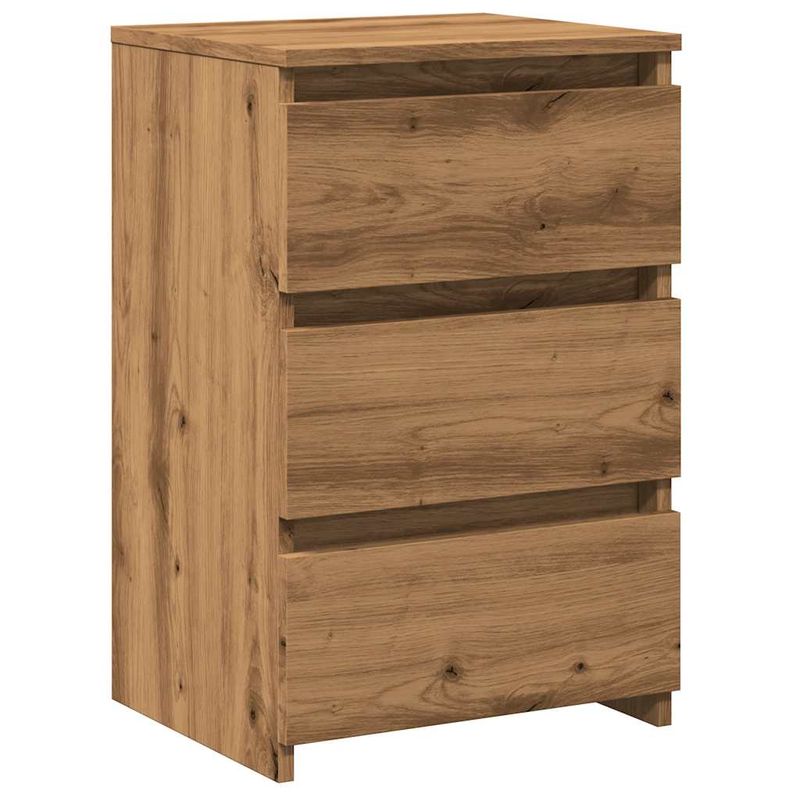 Casa si Gradina - Mobilier - Comode si corpuri - Noptiere - Noptiere, 2 buc., stejar artizanal 40x35x62,5 cm lemn prelucrat - Infinity.ro