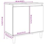 Casa si Gradina - Mobilier - Mobilier baie - Comode baie - Dulap de chiuveta, lemn vechi, 58x33x60 cm, lemn prelucrat - Infinity.ro