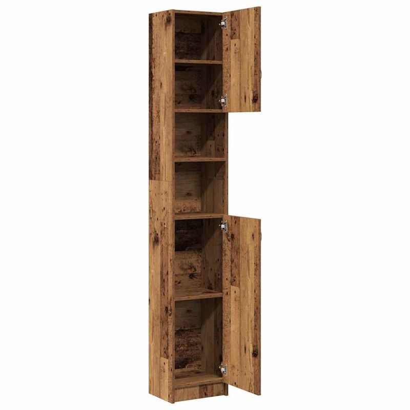 Casa si Gradina - Mobilier - Mobilier baie - Comode baie - Dulap de baie, lemn vechi, 32x25,5x190 cm, PAL - Infinity.ro