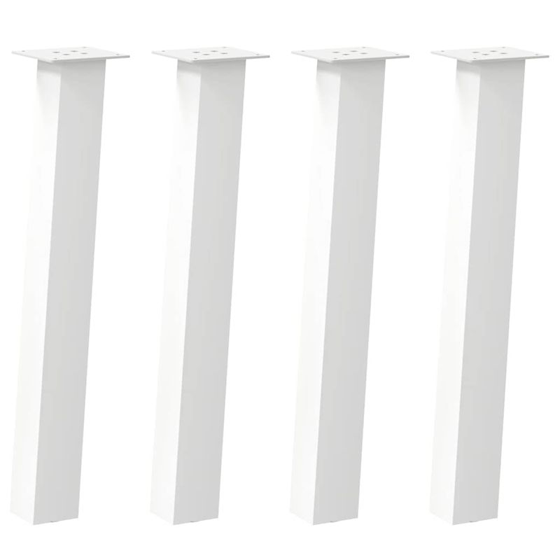 Casa si Gradina - Mobilier - Feronerie si accesorii mobila - Picioare masuta de cafea 4 buc Alb 72 cm Otel, mărime 72 cm (80 mm) - Infinity.ro