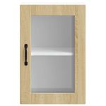 Casa si Gradina - Mobilier - Comode si corpuri - Corpuri bucatarie - Dulap de bucatarie cu usa de sticla din stejar Sonoma „Porto”., model 1x dulap de perete din sticlă (1 ușă), mărime 40x31x60 cm - Infinity.ro