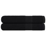 Casa si Gradina - Textile si covoare - Textile baie - Prosoape - Prosoape pentru sauna 2 buc Negru 80x200cm 360 g/m² 100% bumbac - Infinity.ro